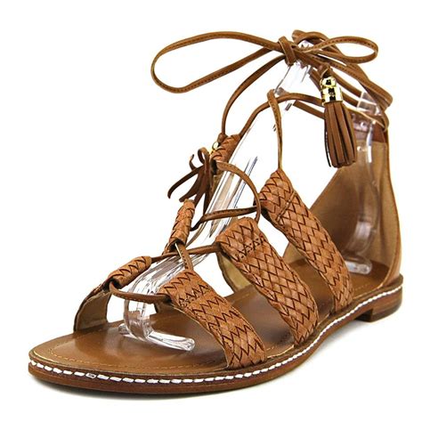 michael michael kors monterey leather sandal heels|Michael Kors genuine leather sandals.